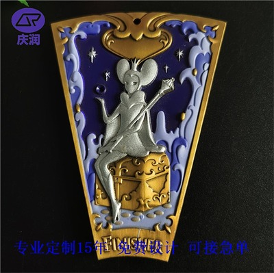 12生肖金屬牌定制 鋅合金浮雕烤漆十二生肖吊牌制作