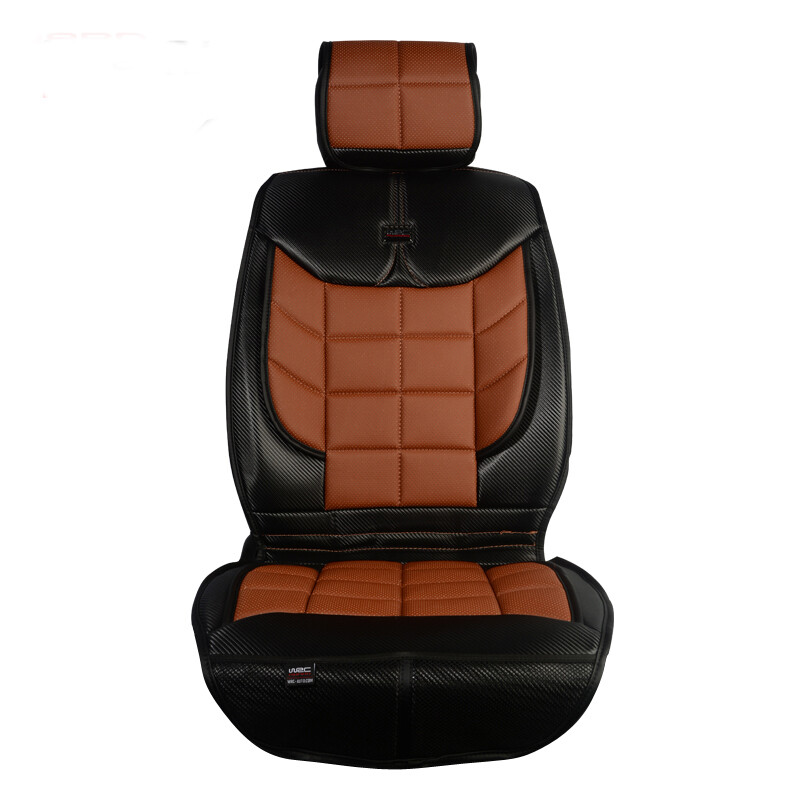 WRC 全包頭等倉(cāng)款 運(yùn)動(dòng)汽車坐墊 打孔透氣四季通用座墊 咖啡色 [廠家直發(fā)]